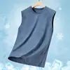 Camiseta Chaleco de Seda Helada de Verano para Hombre Camuflaje Secado Rápido Deportiva Fina Aire Acondicionado Casual Sin Mangas Camiseta Elástica Trendy Exterior