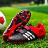 Zapatos de Fútbol Infantiles Ligeros Adolescente Velcro Alumno Tacos Clavos Triturados Suela Plana Zapatillas Bajas Zapatos de Entrenamiento