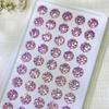 Oferta especial: Rosa Milenio de Corte Redondo Iridiscente de 8 mm, Ramo de Mano Recubierto, Joyería de Oro Rosa de Gran Valor