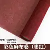 Papel de Embrulho Colorido de Linho em Rolo Flor Floricultura Artesanal Material DIY Malha Impermeável Rolo de Linho Atacado