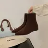 Botas de Moda Sexy Botas Adelgazantes Nuevas Botines de Piel Suave Tacón Oculto 2026 Punta Fina Moda Otoño/Invierno Versátil 5cm