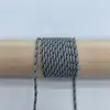 Em estoque corda de poliéster 2mm com núcleo torcido, corda de guarda-chuva mesclada, puxador de bolsa, tecelagem manual, corda para pendurar DIY, decoração de cauda de puxar à prova de vento, pingente de gota