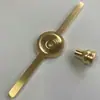 Shangpin Nu Embutido Nórdico Galvanizado Luxo Leve Ponte Cristal Dourado Tatami Gancho Vintage Gabinete Puxador de Gaveta