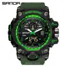 Reloj Electrónico de Moda Transfronterizo Sanda para Hombre Resistente al Agua Luminoso Despertador Multifuncional Reloj Deportivo para Hombre en stock Suministro Directo