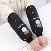 Mangas Protetoras Impermeáveis e à Prova de Óleo Oversized de Desenho Animado para Outono e Inverno, Mangas Estendidas Anti-Manchas para a Cozinha, Capas de Manga Fofas para Adultos