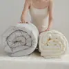 Colcha Pro de Control de Temperatura para Sueño Profundo de Doble Capa, Lavable a Máquina, No Requiere Funda de Edredón, Engrosada para Todas las Estaciones, Colcha Cálida de Invierno, Colcha para Aire Acondicionado, Relleno de Edredón
