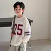 Sudadera para Niños Primavera 2026 Nuevo Estilo Infantil Moderna Cuello Redondo Patchwork Camiseta Base Superior para Primavera y Otoño