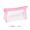 Estojo de Lápis para Meninas Estilo Coreano Simples Grande Estudantes do Ensino Fundamental e Médio Estojo de Lápis Transparente Puro Pvc Grande Capacidade Armazenamento Estojo de Lápis para Homens