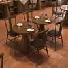 Juego de Mesa y Sillas Retro para Cafetería Mesa y Sillas para Comedor Restaurante Occidental Postre Té con Leche Tienda de Panadería Mesa y Sillas Comerciales para Comedor