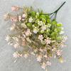 Decoración moderna de arreglo floral fresco para el hogar, pasto lingote artificial, flor falsa, decoración de escritorio para sala de estar, dormitorio, flor de plástico
