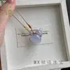 Pingente de Pedra Olho de Gato Colorido em Forma de Cabaça Joia Corrente para Clavícula de Cabaça Rosa Presente para Amigas Pingente de Boa Sorte