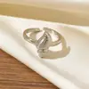 Anel Versátil Nova Série Oceano com Gotejamento de Óleo Estilo Coreano Ins, Anel Aberto Ajustável Criativo Personalizado Cravejado com Diamantes