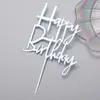 Paquete Mayorista de 10 Toppers Acrílicos para Pastel, Letras Pequeñas Insertables para Decoraciones de Cumpleaños, Decoraciones de Repostería de Moda