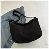 Bolso de Hombro de Pana de Nuevo Estilo Relajado para Mujer, Bolso Cruzado de Gran Capacidad, Bolso Tote Rayado de Moda Coreana para Viajes, Moderno