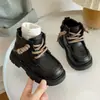 Botines retro para niños, botas de cuero impermeables para niñas, nuevo modelo 2026 botas amarillas para niños, botines de otoño para niños