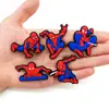 Pingentes de sapato da série Homem-Aranha, fivelas de sapato, pingentes de sapato de PVC para Crocs, mais vendidos na Amazon