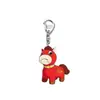Caballo Llorando y Caballo Riendo Popular Divertido Emoción Caballo Año Nuevo Alto Valor Acrílico Doble Cara Creativo Llavero Colgante