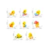 Micro-paisaje Muñeca de Pato Amarillo de PVC Linda Decoraciones Accesorios para Jardinería Paisajismo DIY Adornos Pequeños de Escritorio y Coche