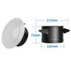 Sistema de Ar Fresco Interno Saída de Ar Fresco ABS Plástico Ajustável Decorativo Ventilação de Exaustão Saída de Ar ABS Saída de Ar Condicionado