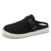 Calçados Masculinos de Verão Respiráveis de Tamanho Grande para Cruzamento de Fronteiras, Meia-Bota Heelless Meio Copo, Sandálias Slip-On Leves tipo Beanie para Homens 47