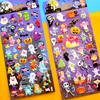 Pegatinas de Halloween para Niños Calabaza Bruja Hombre Lobo Pegatinas de Burbujas 3D Regalo para Niños Pequeños Bebé Pegatinas Decorativas Scrapbook