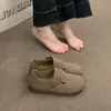 Sapatos Birkenstock Tudo Incluído para Mulheres 2025 Primavera e Outono Novo Estilo Mocassins Birkenstock de Solado Grosso Slip-On Sapatos Gorro de Solado Macio