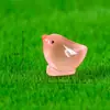 Adornos de paisaje en miniatura, pollitos amarillos pequeños que brillan en la oscuridad, decoraciones fluorescentes, manualidades creativas de resina con temática de suculentas y musgo, pequeños adornos de escritorio