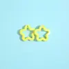 Acessórios de Material para Miçangas Artesanais DIY Acrílico Multicolorido Misturado Recortado Estrela de Cinco Pontas Bolsa Chaveiro Pingente