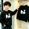 Camiseta informal versátil de algodón puro para Primavera/Otoño 2026, estilo americano moderno, fresca y elegante, con estampados únicos, top de manga larga para niños y bebés
