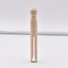 110*13mm cor de madeira clipe de boneca DIY acessórios artesanais infantis clipe de nota clipe plano de vedação de madeira