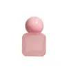 Fuente Nuevo Diseño Tapa de Esmalte de Uñas en Forma de Bola 10ml Rosa Transparente Botella Vacía de Vidrio con Pincel de Esmalte de Uñas a Juego
