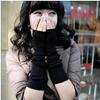 Guantes de Mujer Estilo Coreano Guantes de Medio Dedo Guantes Largos de Invierno para Mujer Lindos Otoño e Invierno Cubrebrazos Guantes de Lana sin Dedos