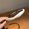 Diadema de Cuero Reto Francesa Trenzada Cruzada Simple Elegante Todas las Combinaciones Diadema para Flequillo Accesorios Avanzados para el Cabello con Sensor de Presión