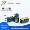 Capacitor eletrolítico não polar capacitor eletrolítico de inserção vertical 4,7uf/100V 8*12 capacitor de estado sólido