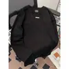Moletom Solto Versátil Estilo Coreano, Camiseta de Manga Longa Pesada, Moletom Desconstruído de Designer, Camada Base, Estilo Ins Tendência Unissex de Nicho