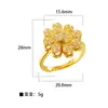 Europa y Estados Unidos joyería de moda transfronteriza cien personalidad apertura ajustable diamante mariposa estrella amor cobre micro incrustación anillo
