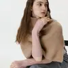 Guantes Sin Dedos de Color Puro con Diseño de Nicho Estilo Coreano Lana Suave Tejida para Hombres y Mujeres Moda Otoño e Invierno Mangas Cálidas
