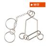 Juguetes de rompecabezas de nueve cadenas difíciles de desatar el anillo Lu Ban lock release Kong Ming lock desatar el anillo mecanismo de escritorio que quema el cerebro