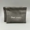 Bolsa Personalizada de Couro Cinza para Estilhaços, Bolsa de Embalagem Multi-Especificação para Pulseiras, Joias, Bolsa Porta-Moedas Portátil