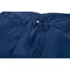 Pantalones de Trabajo Azules Franceses Reknat Vintage Resistentes Lavados Deshilachados 100% Algodón para Hombre Casual Pierna Recta Pantalones de Leñador Pl2261