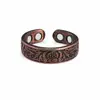 Anillos de Energía Magnética Retro Color Cobre Rojo Europeos y Americanos Transfronterizos para Hombres y Mujeres, Anillos Magnéticos Abiertos al por Mayor