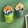 Prateleira de armazenamento de milho suporte de pasta de dente para banheiro porta-escova de dentes sem furos caixa de armazenamento de parede para banheiro tubo de armazenamento de pente