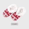 Calcetines lana de cordero americana calcetines de piso calcetines pantufla educación temprana cubierta de zapato antideslizante adulto invierno forro polar hogar interior