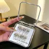 Caja de Almacenamiento de Uñas Portátil Plástico Tapa Abatible Transparente a Prueba de Polvo Caja de Exhibición de Acrílico para Uñas Portátil Caja de Empaque para Manicura