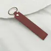 Chaveiro de Couro Versátil de Cor Sólida, Alça de Pulso para Bolsa, Pingente de Boneca, Cordão de Moda para Chaveiro de Carro de Casal, Acessórios