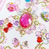 Nuevo álbum de fotos de cristal brillante para niños con dibujos animados, bricolaje, para teléfono móvil, pegatina de diamante, pegatina estéreo, pegatina acrílica creativa