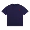 Transfronterizo 2026 En Stock Camiseta Unisex de Algodón con Cuello Redondo y Manga Corta con Logo Bordado Rl Ralph Lauren Versátil Casual