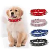 Collar Anti-mordidas para Perro Collar para Mascota Perro Pequeño Mediano Collar con Remaches Collar Duradero para Gato Suministros para Mascotas Collar de Cuero