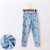Pantalones de otoño de terciopelo Zhende de doble cara para niños, cálidos, con forro de terciopelo, base, pantalones de otoño e invierno para niños y niñas, pantalones de ropa interior calefactora