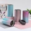 Vaso para Coche de Acero Inoxidable con Pintura Arcoíris de 16oz Transfronterizo Multifuncional de Doble Propósito Tanque de Almacenamiento Frío Vaso Helado para Coche para Exterior Venta al por Mayor